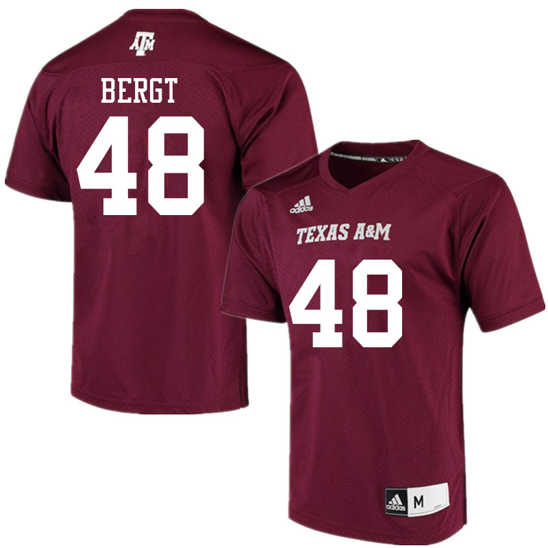 Men #48 Colton Bergt Texas A&M Aggies College Football Jerseys Sale-Maroon Alumni Player